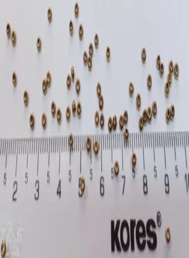 The Unique ® 222 Glass Seed Beads Or Sugar Beads Antique Gold Pack of 450 Grams for Embroidery Aari/Maggam Work, Also for Crafts & Jewellery. - Image 4